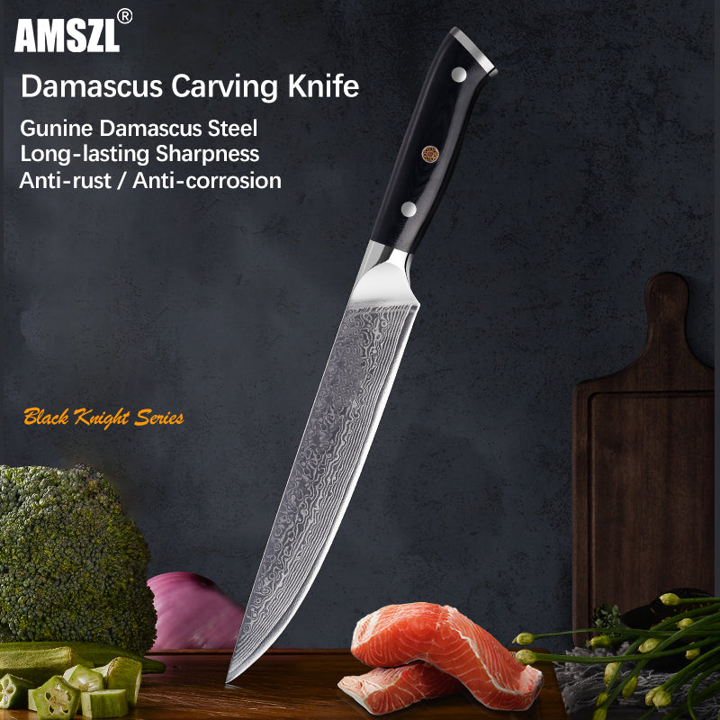 AMSZL 8 inch Damascus Carving Knife DM-GS006-1