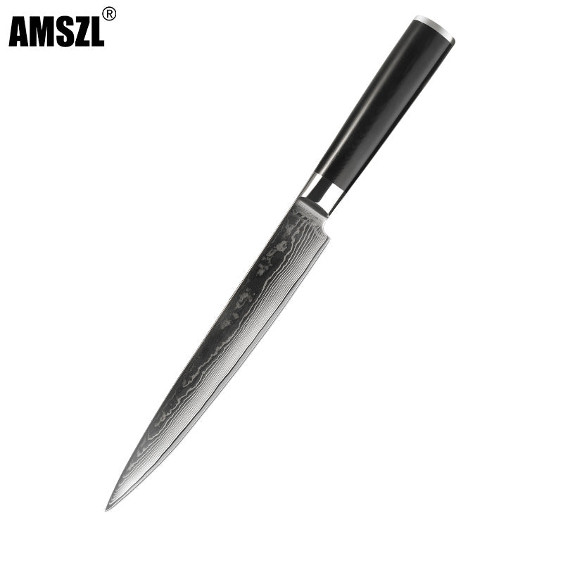 AMSZL 8 inch Damascus Japanese VG10 Steel Core Carving Knife DM-GS06V