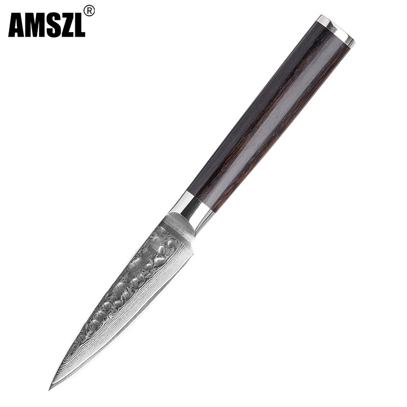 AMSZL 3.5 inch Hammered Damascus Paring Knife DM-GS07-7