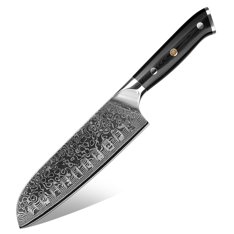 AMSZL 7 inch Damascus Japanese Chef Knife Santoku Knife DM-GS004-1