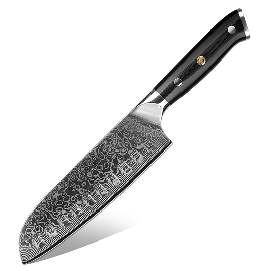 AMSZL 7 inch Damascus Japanese Chef Knife Santoku Knife DM-GS004-1