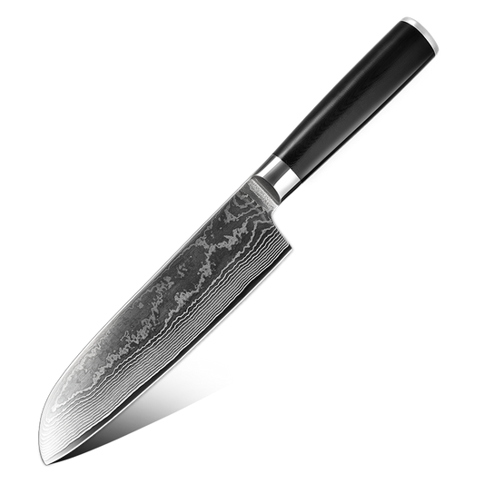 AMSZL 7 inch Damascus Japanese Chef Knife Santoku Knife DM-GS004